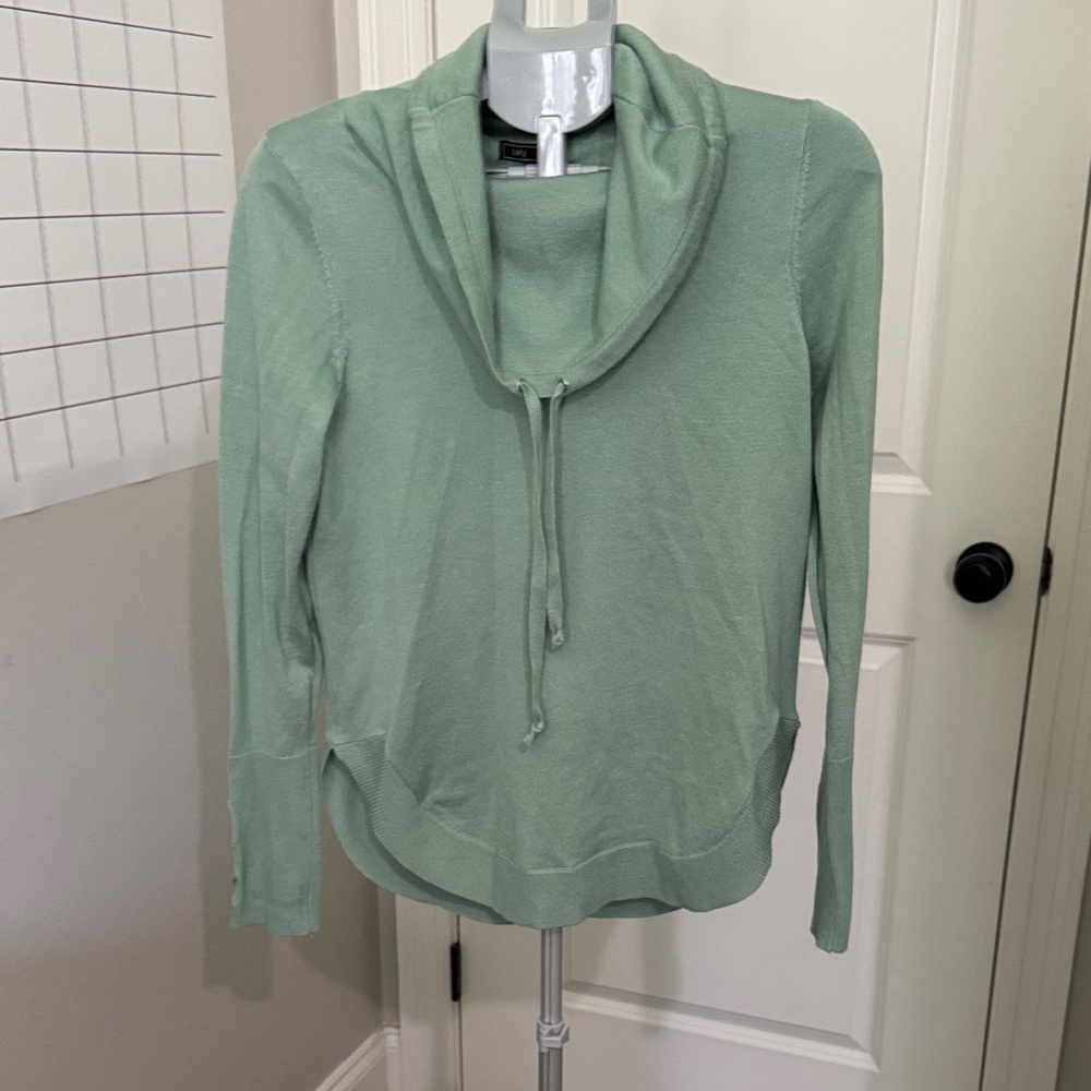 Chic Sage Cowl Neck Sweater